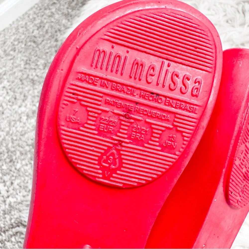 Mini Melissa x Disney Minnie Mouse Jelly Mary Jane Shoes Toddler Size 7